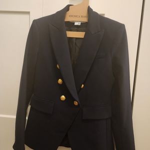 Veronica Bear Navy Miller Dickey Blazer Size 0